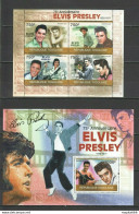 Tg1230 2010 Togo Famous People Music 75Th Anniversary Elvis Presley Bl+Kb Mnh - Altri & Non Classificati