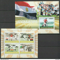 Tg1218 2010 Togo Football Sport African Soccer Cup Nations Stars Bl+Kb Mnh - Otros & Sin Clasificación