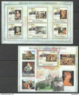 Bc1290 2010 Mozambique Art Museum Of Fine Arts Kunsthistorisches Bl+Kb Mnh - Andere & Zonder Classificatie