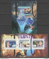 Bc104 2012 Guinea Ships Centenary Catastrophe Titanic Di Caprio 1Bl+1Kb Mnh - Schiffe