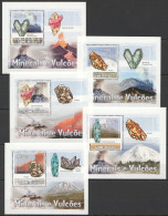 B1376 2009 Guinea-Bissau Minerals & Volcanoes Geology 5 Lux Bl Mnh - Minerales
