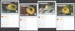 B1337 2017 Penrhyn Wwf Fauna Fish & Marine Life Bennett'S Butterflyfish 1Set Mnh - Meereswelt