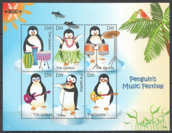 B1298 2007 Gambia Fauna Birds Penguins Music Festival 1Kb Mnh - Sonstige & Ohne Zuordnung