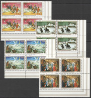 B1295 Zaire Art Paintings Christmas 1980 !!! 4Set Mnh - Other & Unclassified