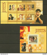 Uc151 2010 Comoros Famous People Sport Chess Bl+Kb Mnh - Schach