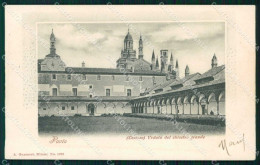 Pavia Città Certosa Veduta Del Chiostro Grande Cartolina RB9769 - Pavia