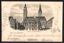 AK Ingolstadt, Rathaus Mit Unterer Pfarrkirche  - Ingolstadt