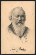 AK Dr. Johannes Brahms, 1833-1897, Komponist  - Artisti