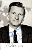 CPA Journalist Wilhelm Stöck, Portrait, Autogramm, Krawatte - Personnages Historiques