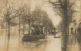 La Varenne St Hilaire , St Maur Des Fossés * Carte Photo * Rue Du Bac * Inondations Janvier 1910 Crue * Villageois - Saint Maur Des Fosses