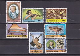 SA06a Grenada 1978 The 150th Anniversary Of The Death Of Beethoven Used Stamps - Grenada (1974-...)