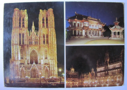 BELGIQUE - BRUXELLES - Vues De Nuit - Mehransichten, Panoramakarten