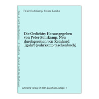 Die Gedichte: Herausgegeben Von Peter Suhrkamp. Neu Durchgesehen Von Reinhard Tgahrt (suhrkamp Taschenbuch) - Altri & Non Classificati