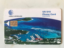 BVI    CHIP  CARD       BAY  TORTOLA - Virgin Islands