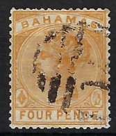 BAHAMAS Ca.1884-90: Le Y&T 20 Obl. - 1859-1963 Colonia Britannica