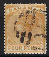 BAHAMAS Ca.1884-90: Le Y&T 20 Obl. - 1859-1963 Colonia Británica