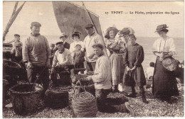 YPORT - La Pêche -  Préparation Des Lignes. - Yport