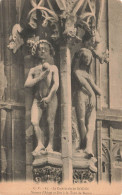 FRANCE - Rouen - La Cathédrale - Statue D'Adam Et Eve à La Tour De Beurre - Carte Postale Ancienne - Rouen