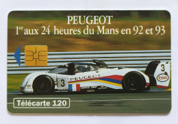 Télécarte France - Peugeot 24 Heures Du Mans - Sin Clasificación