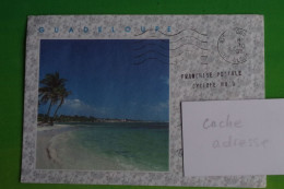 7-193 Curiosité Guadeloupe Franchise Postale Septembre Octobre 1989 Cyclone Hugo Climat Meteorologie Meteo - Climat & Météorologie