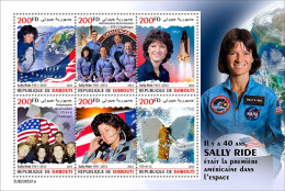 Djibouti 2023 Space Sally Ride Woman In Space S202403 - Gibuti (1977-...)