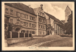AK Buchau A. F., Schloss Und Kirche  - Bad Buchau