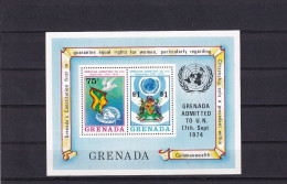 SA06a Grenada 1975 Grenada's Admission To The U.N. (1974) Minisheet - Grenada (1974-...)