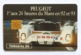 Télécarte France - Peugeot 24 Heures Du Mans - Zonder Classificatie