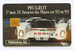 Télécarte France - Peugeot 24 Heures Du Mans - Non Classificati