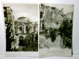 Jerusalem. 2 X Alte Ansichtskarte / Postkarte S/w, Ungel. Ca 20 / 30ger Jahre ?. 1 X Heilige Grabeskirche. 1 X - Non Classés