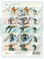 Nederland GEBRUIKT NVPH Nr V2664-2668 * OLYMPIC GAMES * BLOK BLOC BLOCK * SPORT * JUDO * TENNIS * POSTFRIS GESTEMPELD - Used Stamps