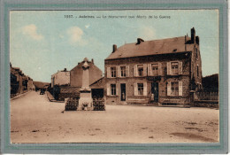 CPA (08) AUBRIVES - Aspect Du Monument Aux Morts Dans Les Années 30 - Carte Colorisée - Other & Unclassified