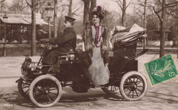 Arlette DORGERE * Dorgère Artiste * Carte Photo Paul Boyer * Automobile Ancienne Marque Type Modèle ? * Voiture - Artisti