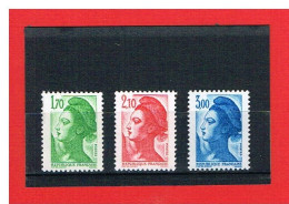 1984 - SERIE LIBERTE DE DELACROIX - N° 2318 - 2319 - 2320 - NEUFS** - COTE Y & T : 3.50 Euros - 1982-1990 Libertà Di Gandon