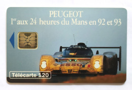 Télécarte France - Peugeot 24 Heures Du Mans - Zonder Classificatie