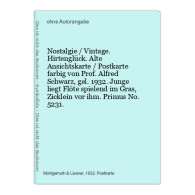 Nostalgie / Vintage. Hirtenglück. Alte Ansichtskarte / Postkarte Farbig Von Prof. Alfred Schwarz, Gel. 1932. - Unclassified