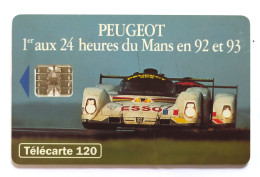 Télécarte France - Peugeot 24 Heures Du Mans - Unclassified