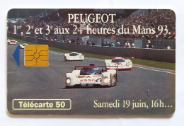 Télécarte France - Peugeot 24 Heures Du Mans - Sin Clasificación