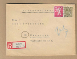 Los Vom 17.04 -  Heimatbeleg  Aus Berlin Nach Hannover 1945  Einschreiben Vorläufer - Covers & Documents
