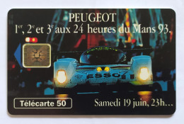 Télécarte France - Peugeot 24 Heures Du Mans - Zonder Classificatie