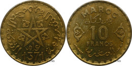 Maroc - Protectorat Français - Mohammed V - 10 Francs AH1371 (1952) - SUP+/MS62 - Mon6000 - Marocco