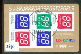 NEDERLAND * V 2671 * BLOK * BLOC * BLOCK * NETHERLANDS * POSTFRIS GESTEMPELD - Used Stamps