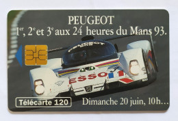 Télécarte France - Peugeot 24 Heures Du Mans - Zonder Classificatie