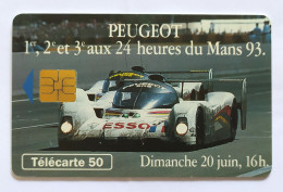 Télécarte France - Peugeot 24 Heures Du Mans - Unclassified