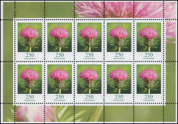 3199 Blumen 250 Cent Alpendistel - Zehnerbogen ** Postfrisch - 2001-2010