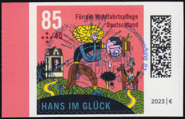 3750 Hans Im Glück 85 Cent, Selbstklebend Aus Folienblatt 123, EV-O Bonn - Oblitérés