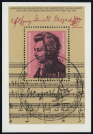 Block 62 Wolfgang Amadeus Mozart 1981, ESSt Berlin - Used Stamps