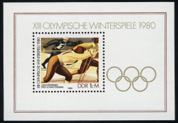Block 57 Olympische Winterspiele 1980, Postfrisch - Unused Stamps