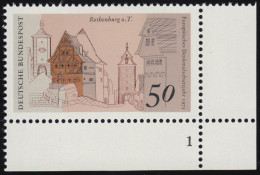 861 Europa 50 Pf Rothenburg/Tauber ** FN1 - Neufs
