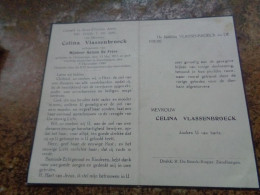 Doodsprentje/Bidprentje  Celina Vlassenbroeck   Grimminge 1873-1949 Zandbergen (Echtg Antoon De Frère) - Other & Unclassified